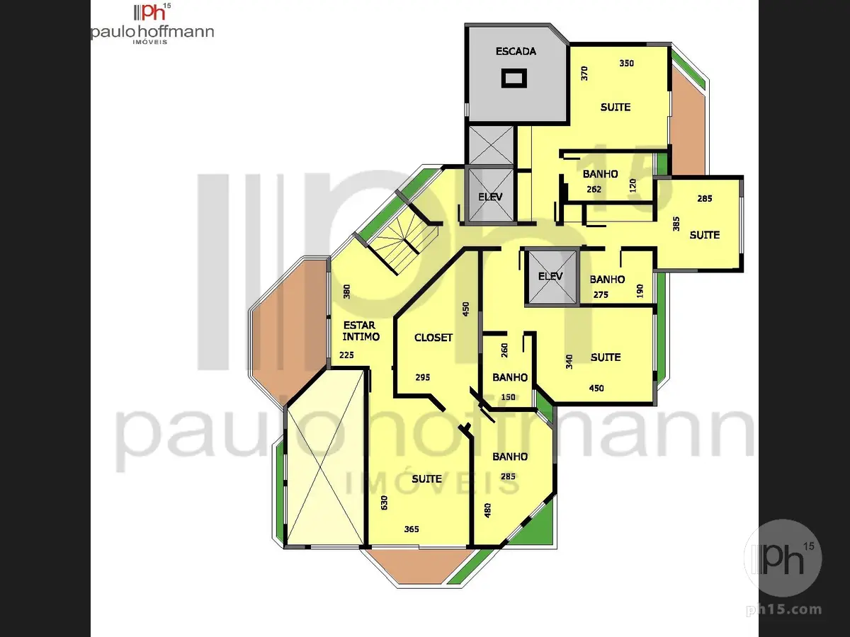 Planta apto tipo - Piso superior [2021]