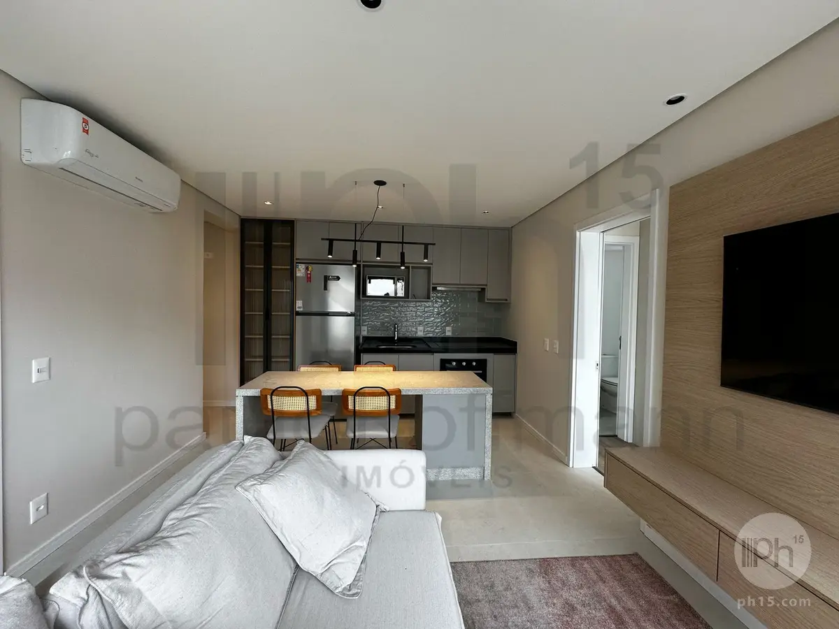 Novíssimo, mobiliado e decorado com 2 suítes no desejado Inside Vila Nova.